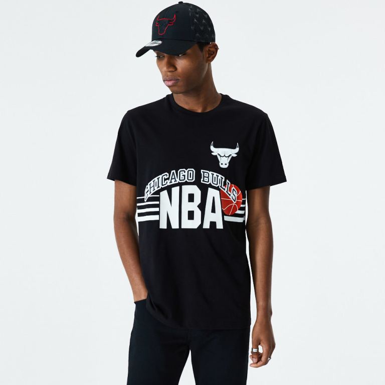 Ropa New Era Nba Negros - Chicago Bulls NBA Throwback 71835ZQDK